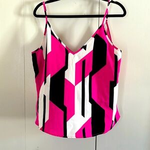 Super cute polyester tank top with adjustable straps
